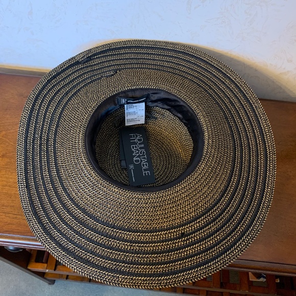 I.N.C. Natural and Black Floppy Hat with Ultraviolet Protection - Picture 5 of 9